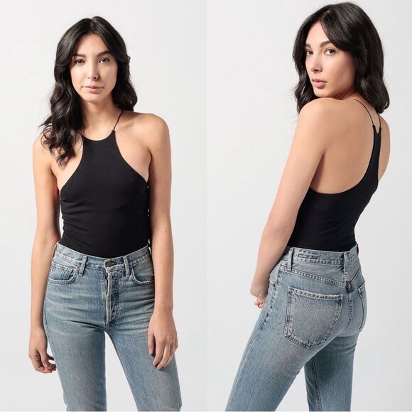 Alexander Wang T Black Compact Jersey Bodysuit Size X-Small NWT - Picture 1 of 7